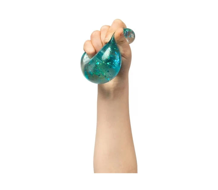 Sensory Sprouts - Galaxy Glitter Balls - (Blue, Orange & Green)