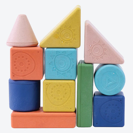 Tiger Tribe -Rattle & Stack Blocks - Starter Pack Of 11