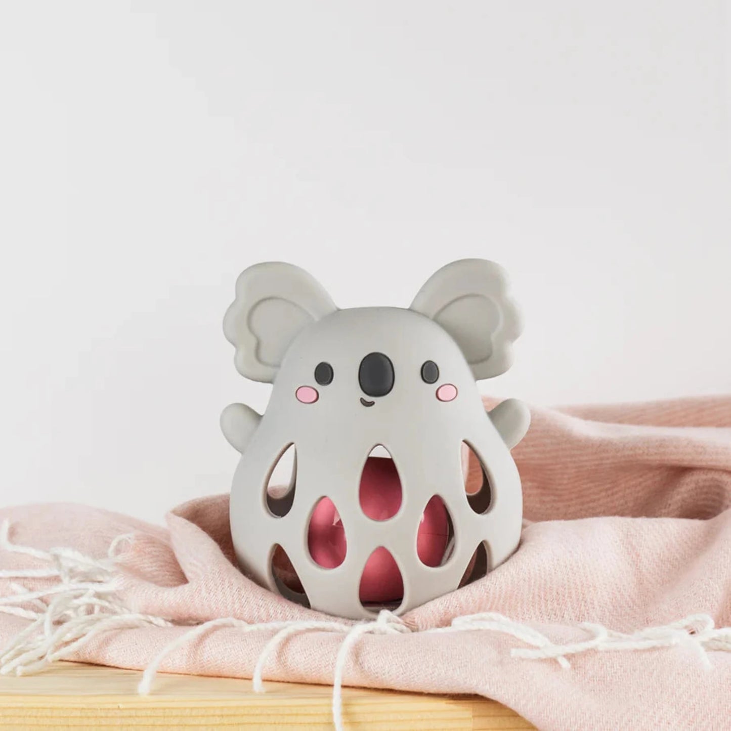 Gray Silicone Koala Rattle Tiger Tribe