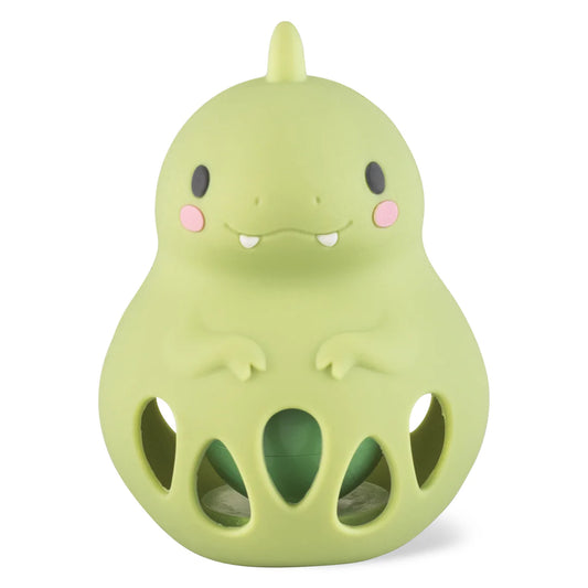 Tiger Tribe- Silicone Rattle- Dino
