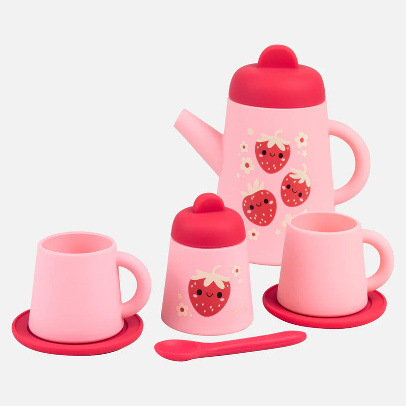 Tiger Tribe-Silicone Tea Set- Strawberry Patch