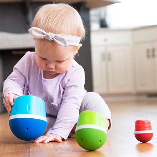 Fat Brain Toys TumbleRoos | Interactive Balancing and Stacking Toy