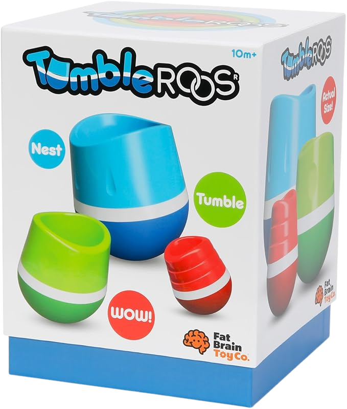 Fat Brain Toys TumbleRoos | Interactive Balancing and Stacking Toy