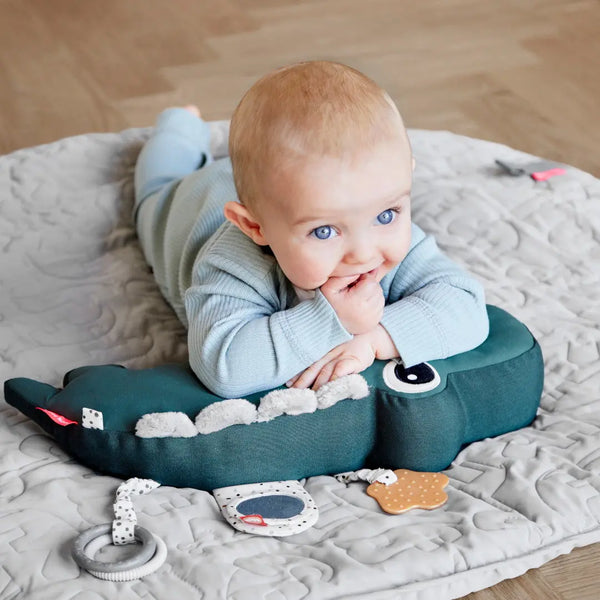 Done by Deer - Green Croco Tummy Time Activity Toy