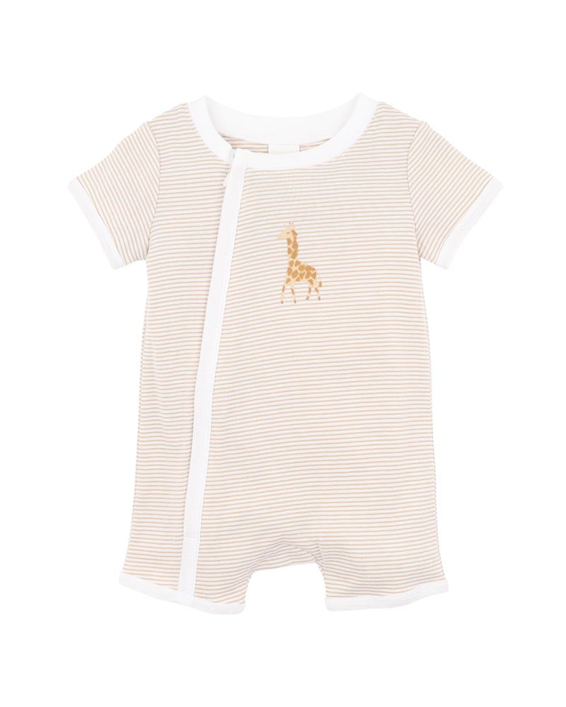 Bebe - Billie Giraffe Organic Short Sleeve Zipsuit