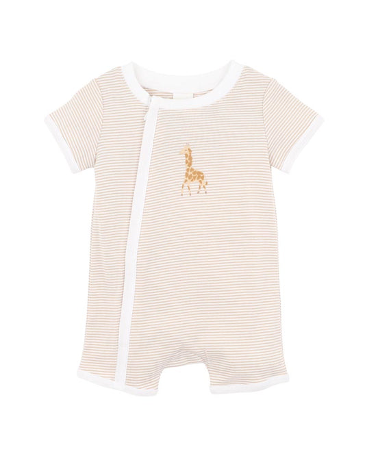 Bebe - Billie Giraffe Organic Short Sleeve Zipsuit