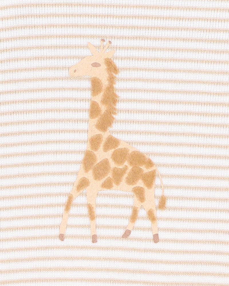 Bebe - Billie Giraffe Organic Short Sleeve Zipsuit