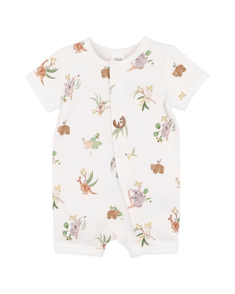 Bebe - Australiana Organic Short Sleeve Zipsuit