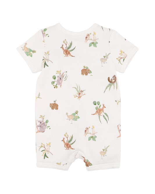Bebe - Australiana Organic Short Sleeve Zipsuit