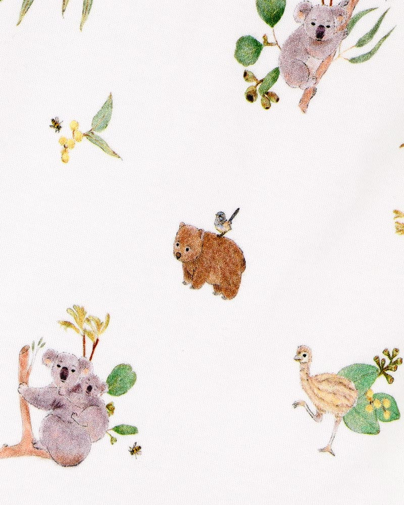 Bebe - Australiana Organic Short Sleeve Zipsuit