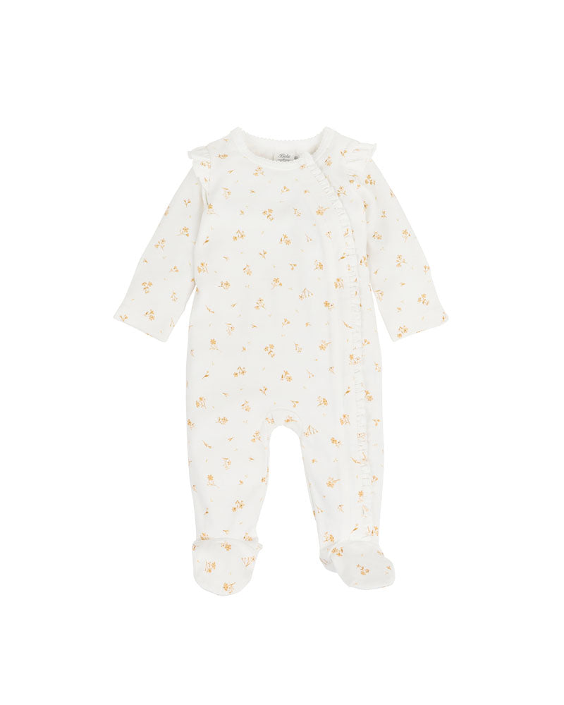 Bebe - Bailey Floral Long Sleeve Zip Onesie