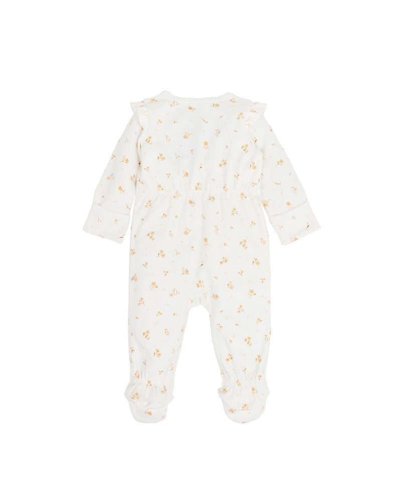 Bebe - Bailey Floral Long Sleeve Zip Onesie