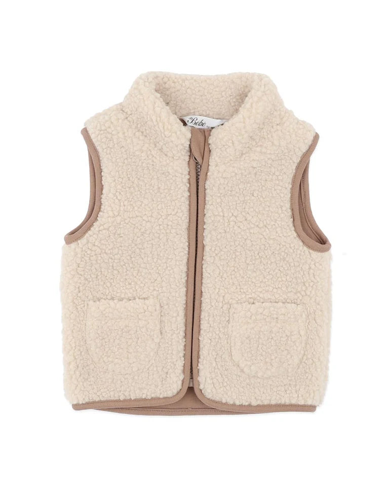 Bebe- Natural Sherpa Vest