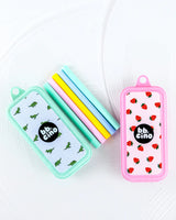 BBCino - Strawberry Silicone Straw Set