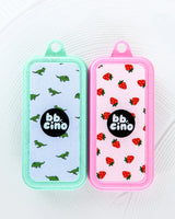 BBCino - Strawberry Silicone Straw Set