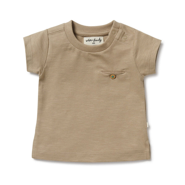 Wilson & Frenchy- Driftwood Cotton Pocket Tee
