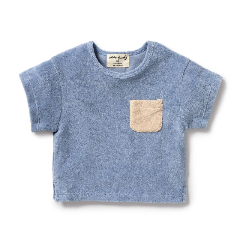 Wilson & Frenchy - Dusty Blue Organic Terry Tee