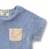 Wilson & Frenchy - Dusty Blue Organic Terry Tee