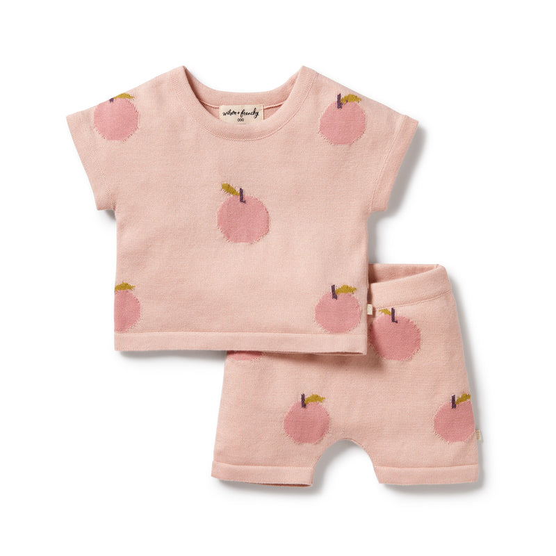 Wilson & Frenchy - Just Peachy Organic Knitted Set