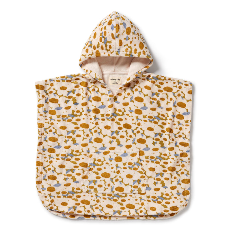 Wilson & Frenchy - Flower Burst Organic Terry Hooded Poncho