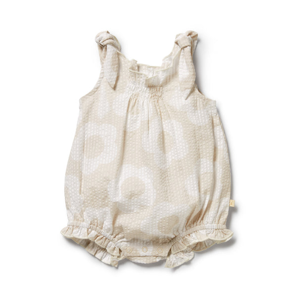 Wilson & Frenchy - Daisy Bloom Organic Tie Playsuit