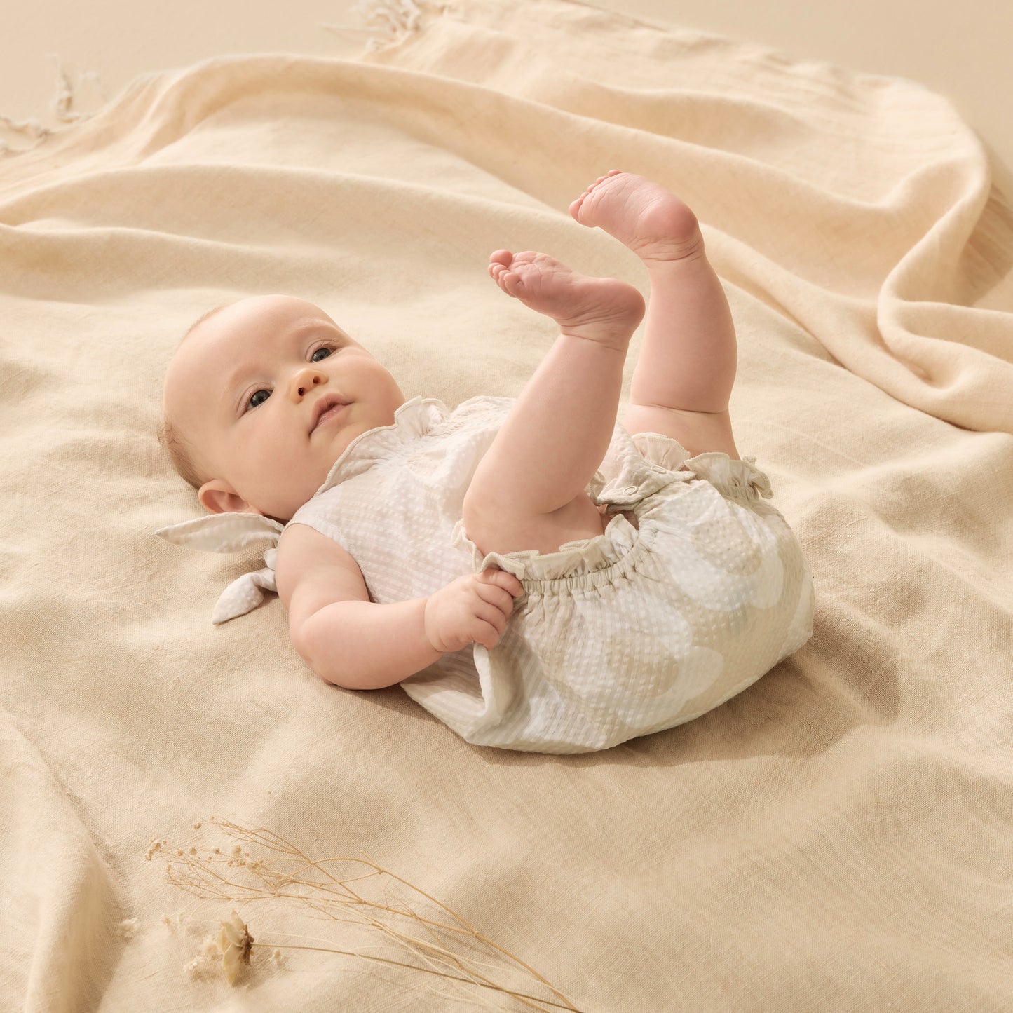 Wilson & Frenchy - Daisy Bloom Organic Tie Playsuit