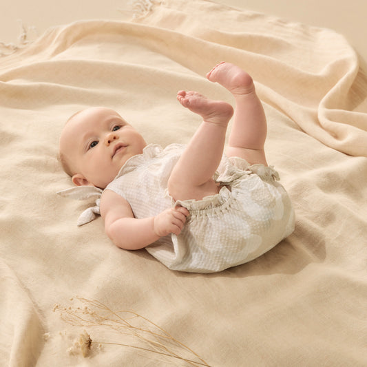 Wilson & Frenchy - Daisy Bloom Organic Tie Playsuit