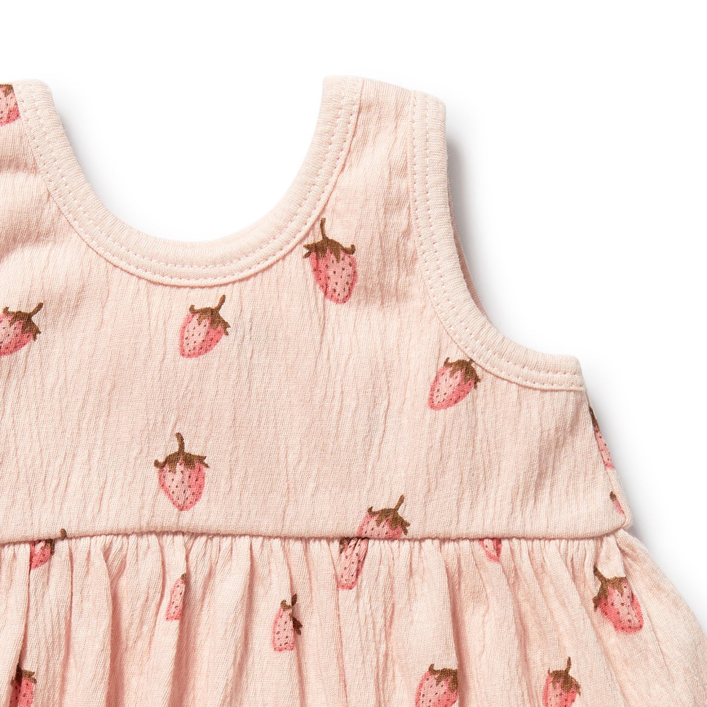 Wilson & Frenchy - Strawberry Kisses Organic Ruffle Set