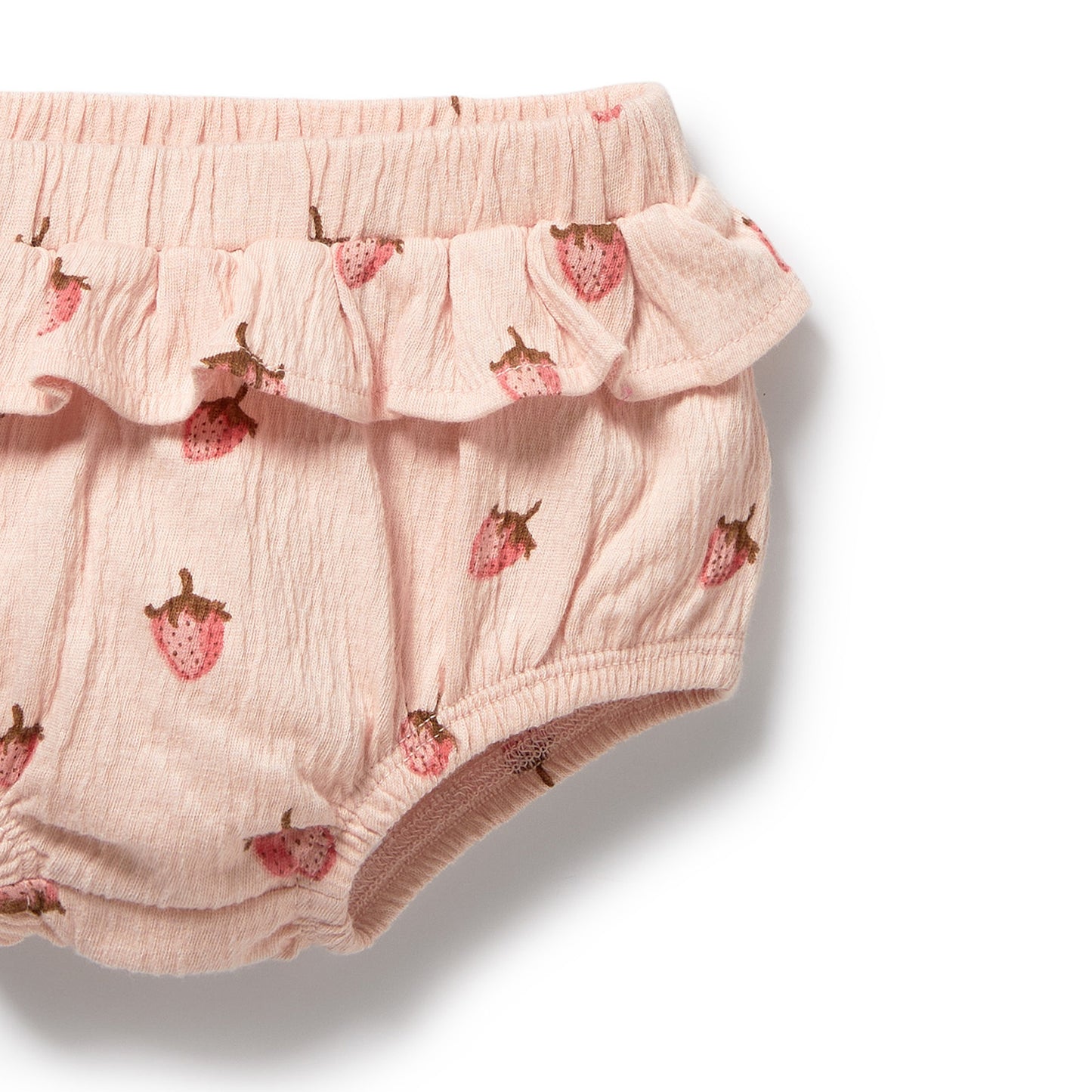 Wilson & Frenchy - Strawberry Kisses Organic Ruffle Set