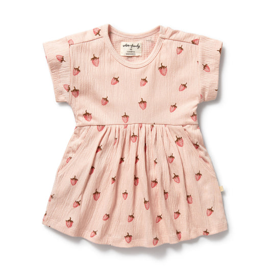 Wilson & Frenchy - Strawberry Kisses Organic Dress