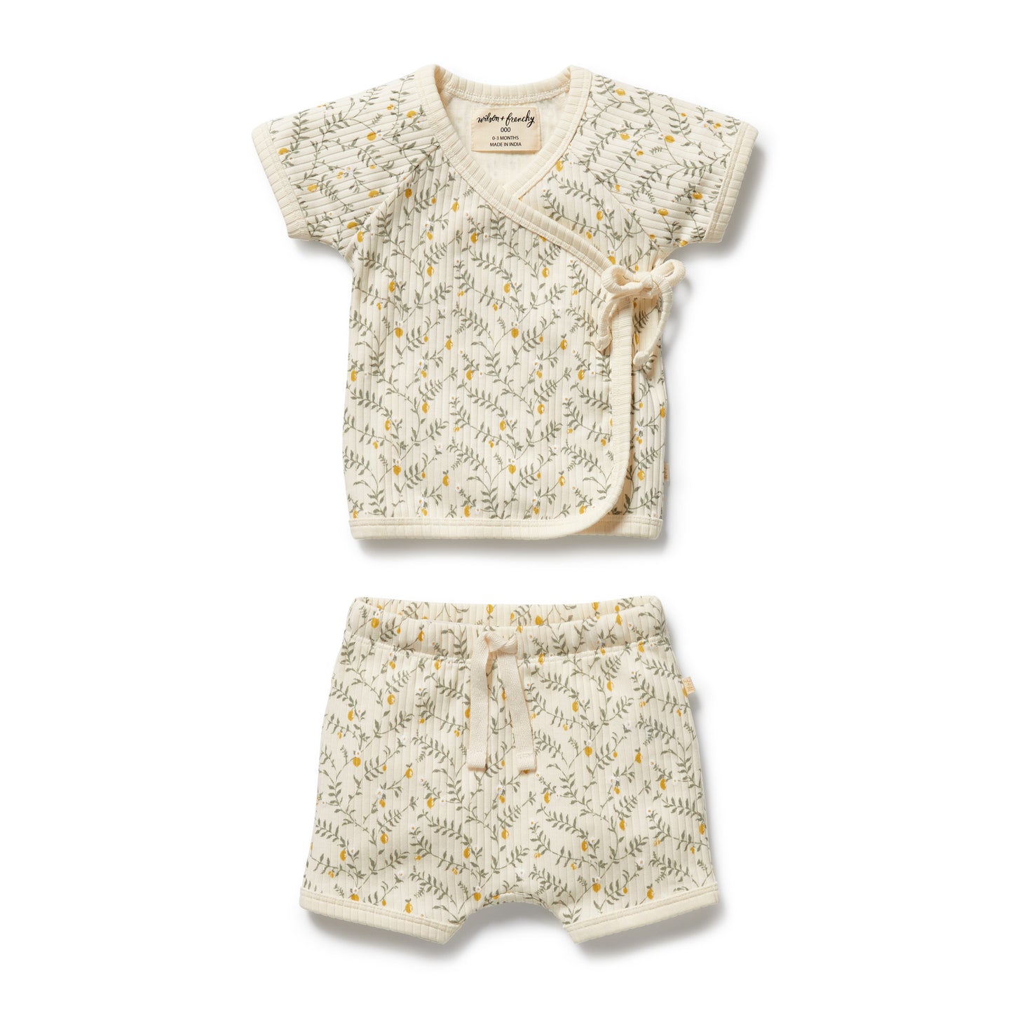 Wilson & Frenchy - Lemon Leaf Organic Kimono Set