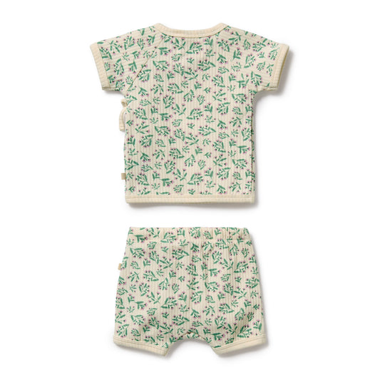 Wilson & Frenchy - Periwinkle Organic Kimono Set