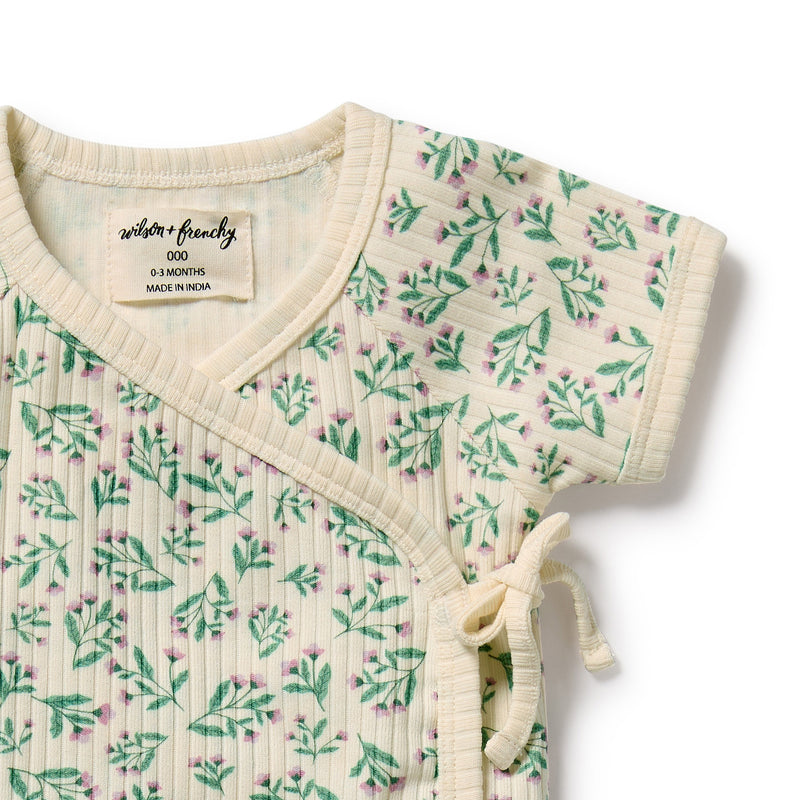 Wilson & Frenchy - Periwinkle Organic Kimono Set