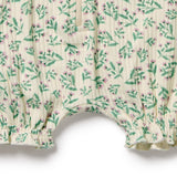 Wilson & Frenchy - Periwinkle Organic Ruffle Zipsuit