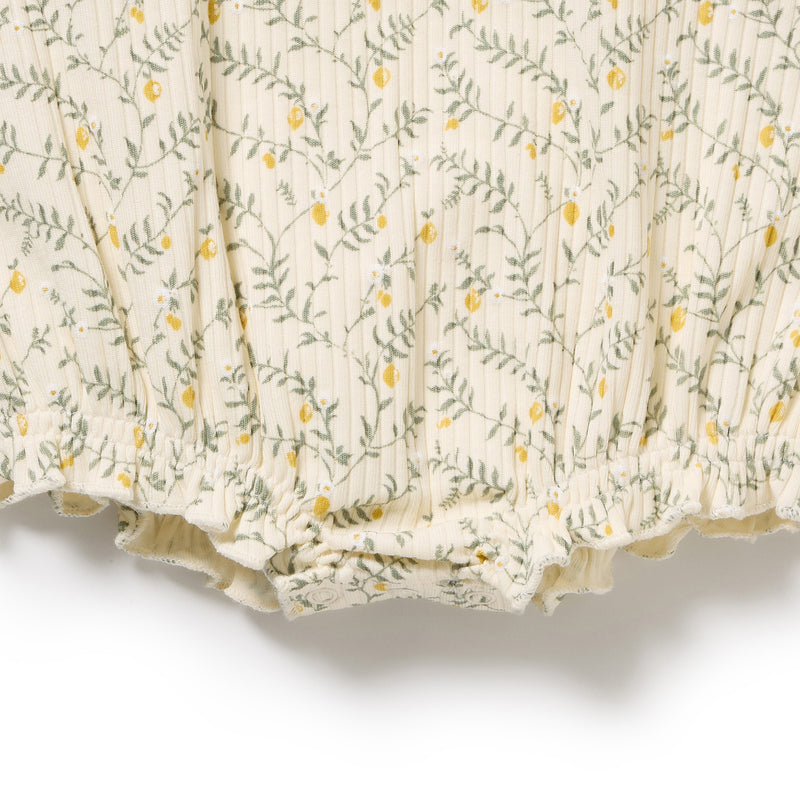 Wilson & Frenchy - Lemon Leaf Organic Playsuit