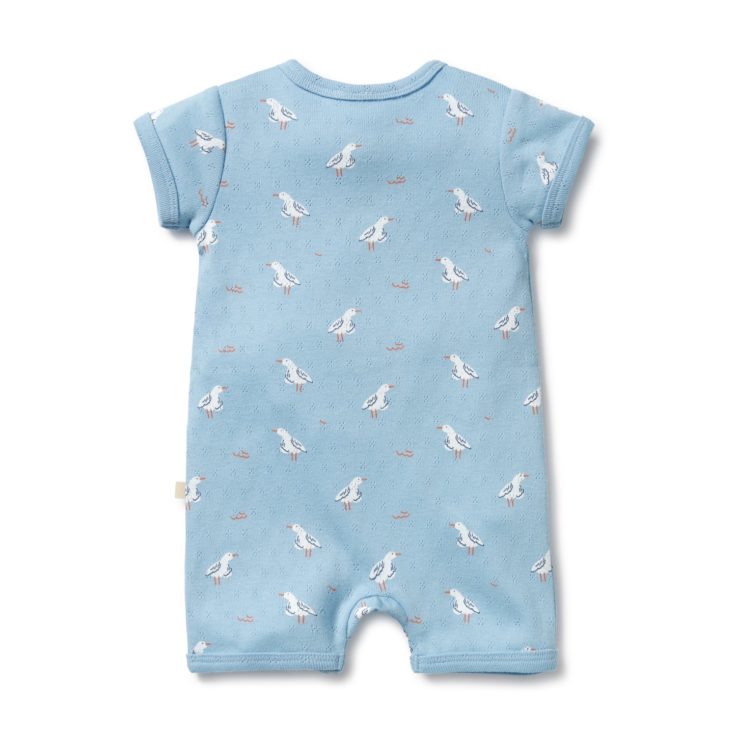 Wilson & Frenchy - Sunny Seagulls Organic Pointelle Boyleg Zipsuit