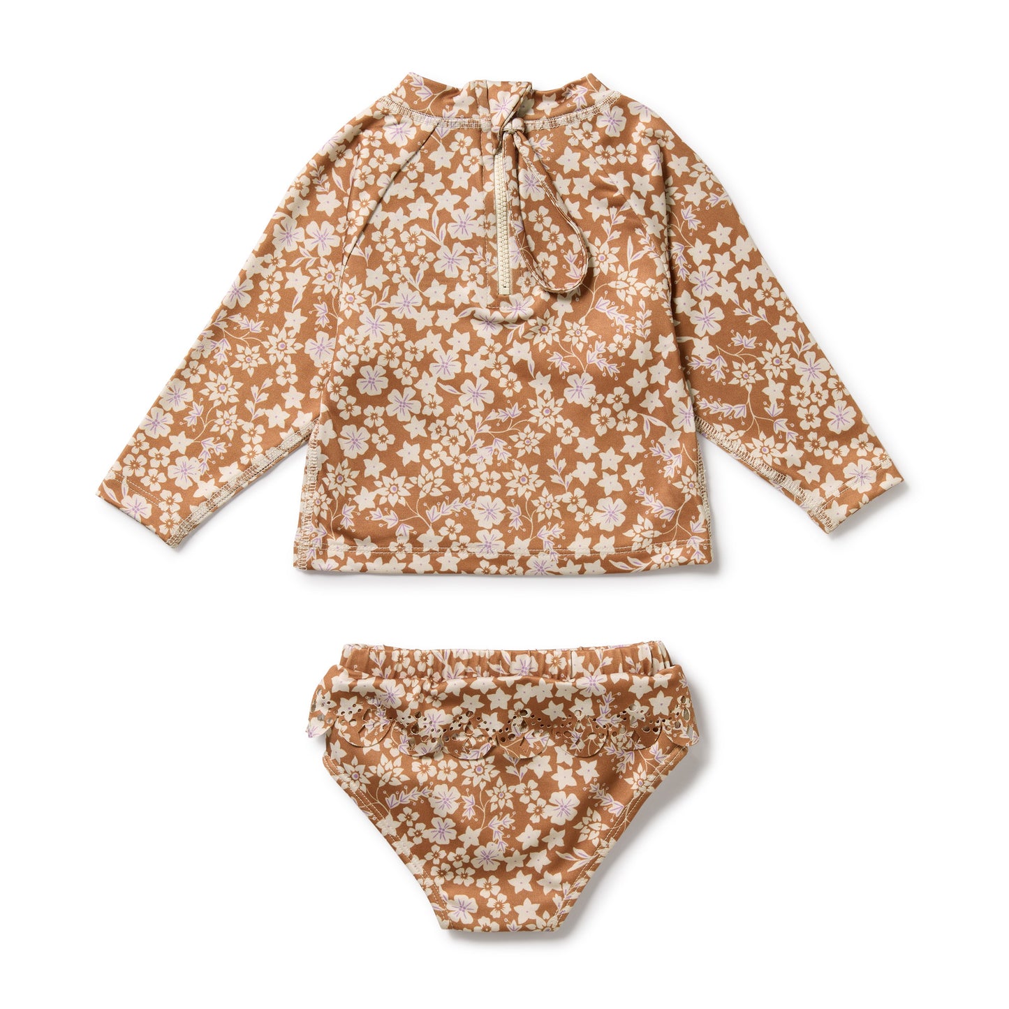 Wilson & Frenchy - Hazel Floral Cutwork Rashie Swimset