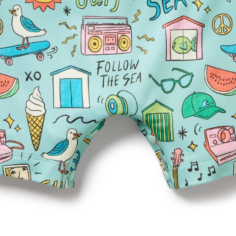 Wilson & Frenchy - Sun Surf & Sea One Piece Boyleg Swimsuit