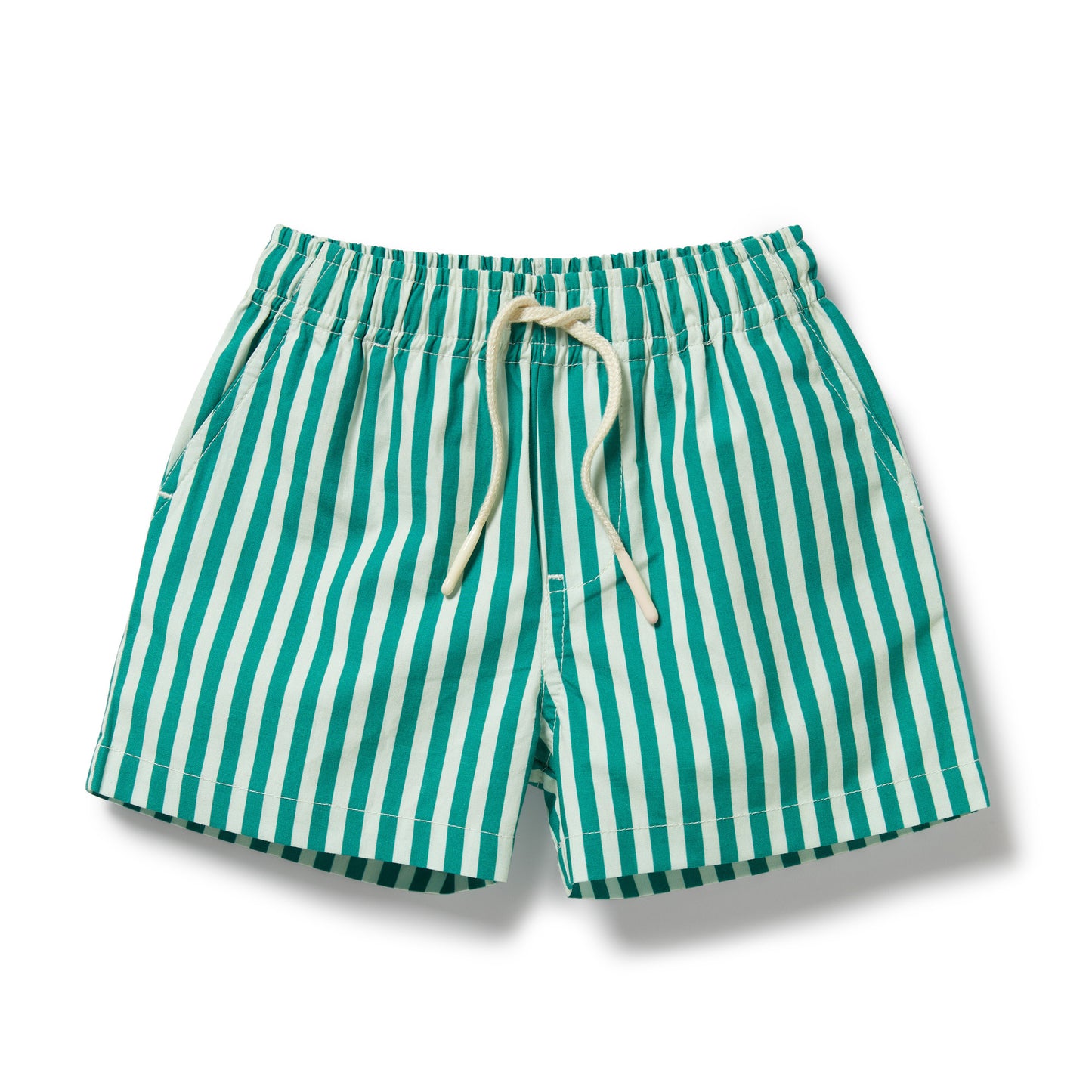 Wilson & Frenchy - Green Bean Stripe Swim Board Short