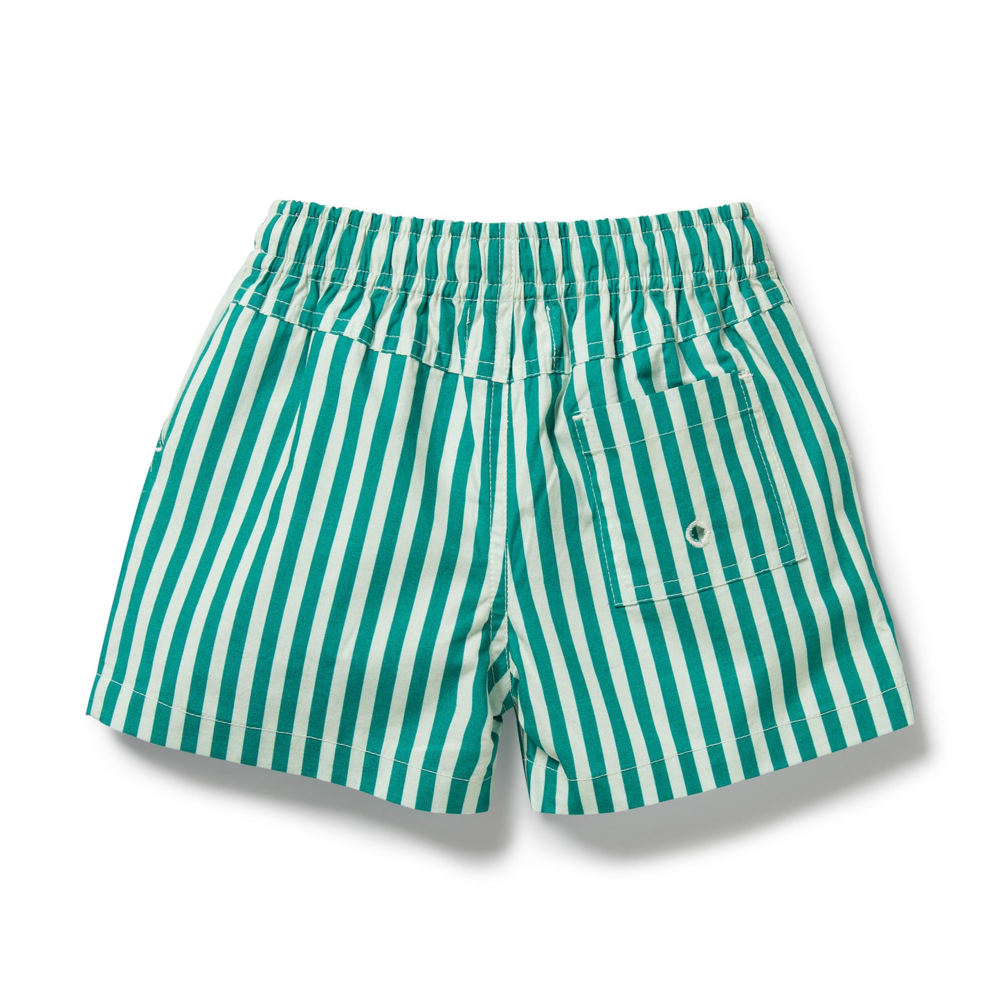 Wilson & Frenchy - Green Bean Stripe Swim Board Short