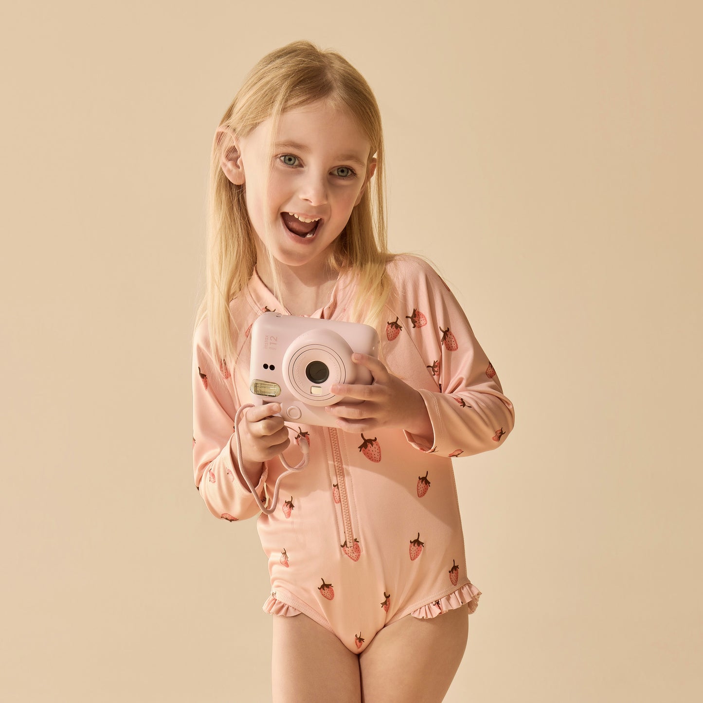 Wilson & Frenchy - Strawberry Kisses Long Sleeved Swimsuit