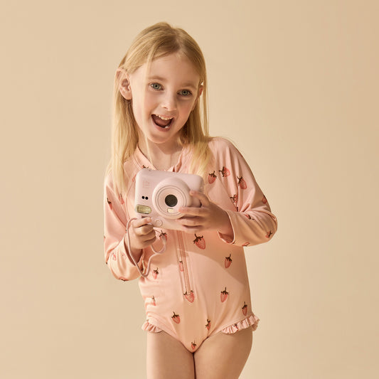 Wilson & Frenchy - Strawberry Kisses Long Sleeved Swimsuit