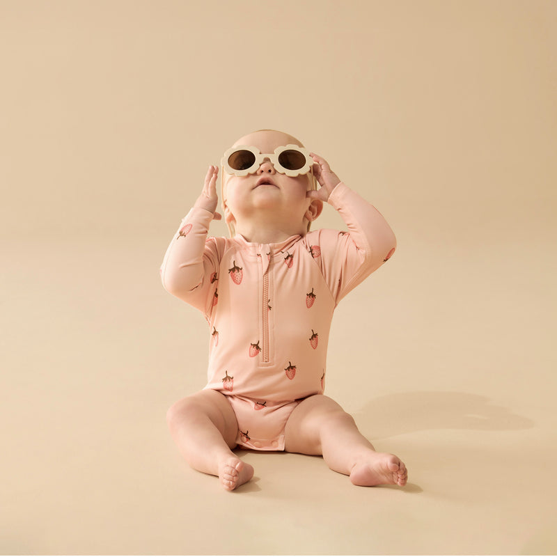 Wilson & Frenchy - Strawberry Kisses Long Sleeved Swimsuit