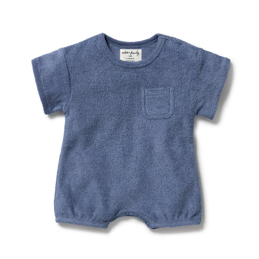 Wilson & Frenchy - Deep Blue Organic Terry Growsuit
