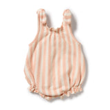 Wilson & Frenchy - Strawberry Wave Organic Terry Tie Playsuit