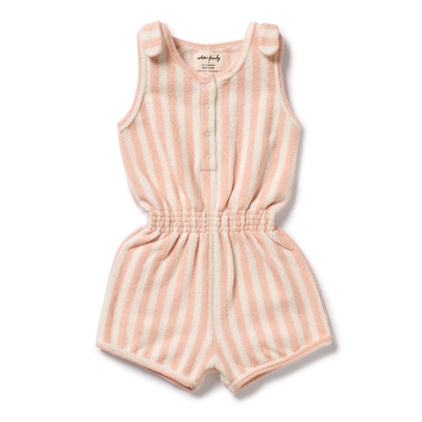 Wilson & Frenchy - Strawberry Wave Organic Terry Playsuit