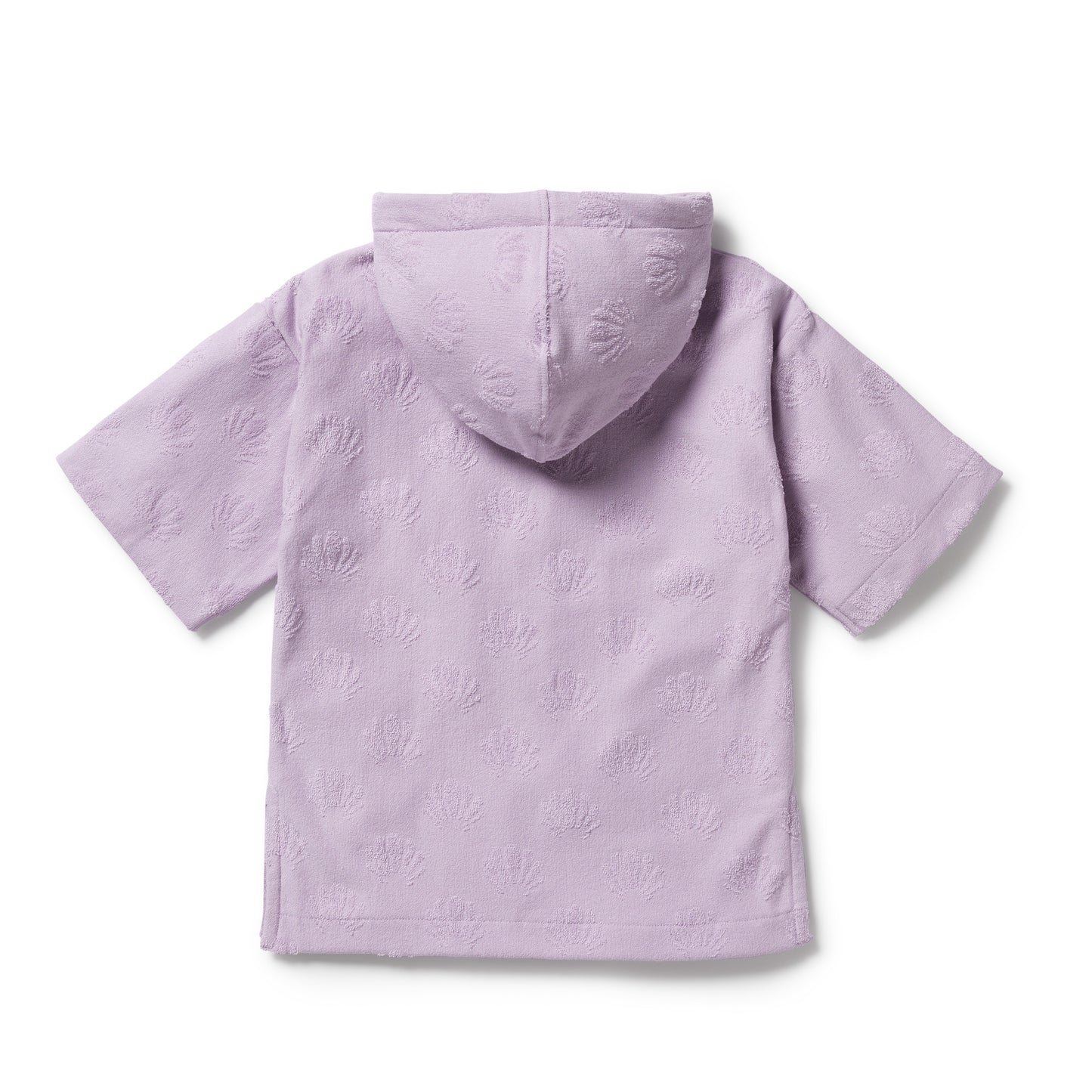 Wilson & Frenchy - Lavender Shells Organic Terry Hooded Towel