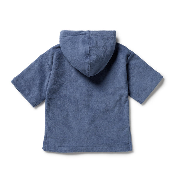 Wilson & Frenchy - Deep Blue Organic Terry Hooded Towel