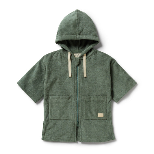 Wilson & Frenchy - Moss Organic Terry Hooded Towel