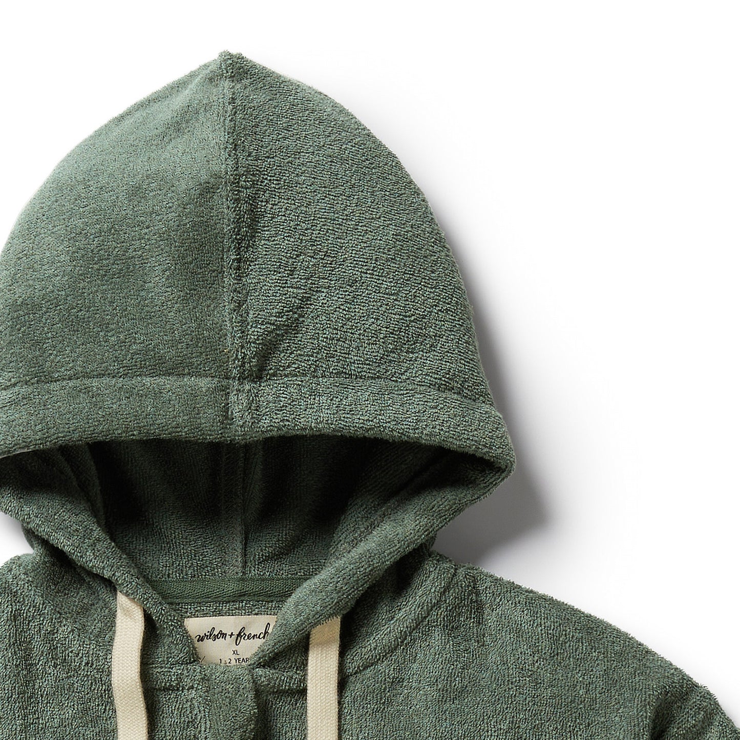 Wilson & Frenchy - Moss Organic Terry Hooded Towel